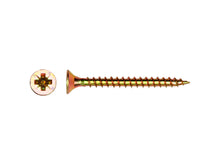 Pgb-fasteners vis pour bois aggloméré PZ3 40x6 mm zingué jaune 200 pièces