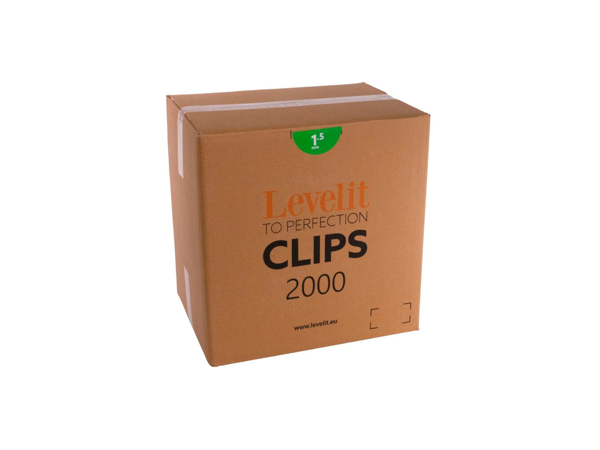 Levelit spacer clips 1,5mm 2000 stuks