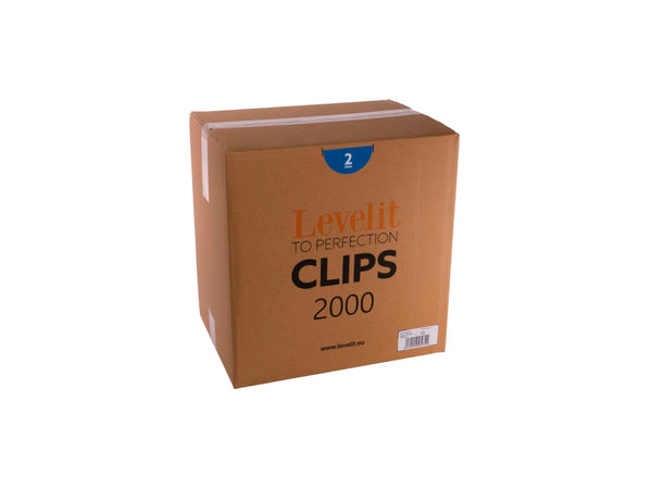 Levelit spacer clips 2mm 2000 pièces