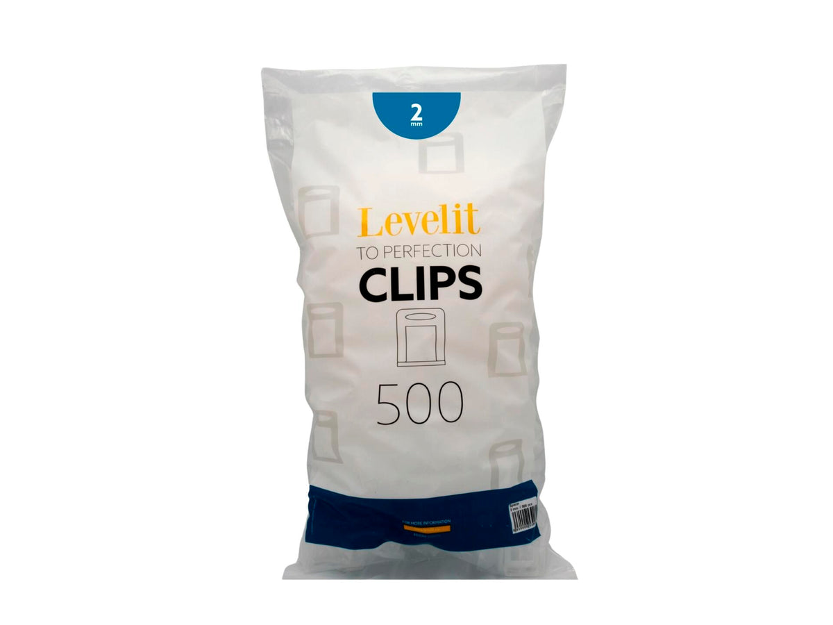 Levelit spacer clips 2mm 500 stuks
