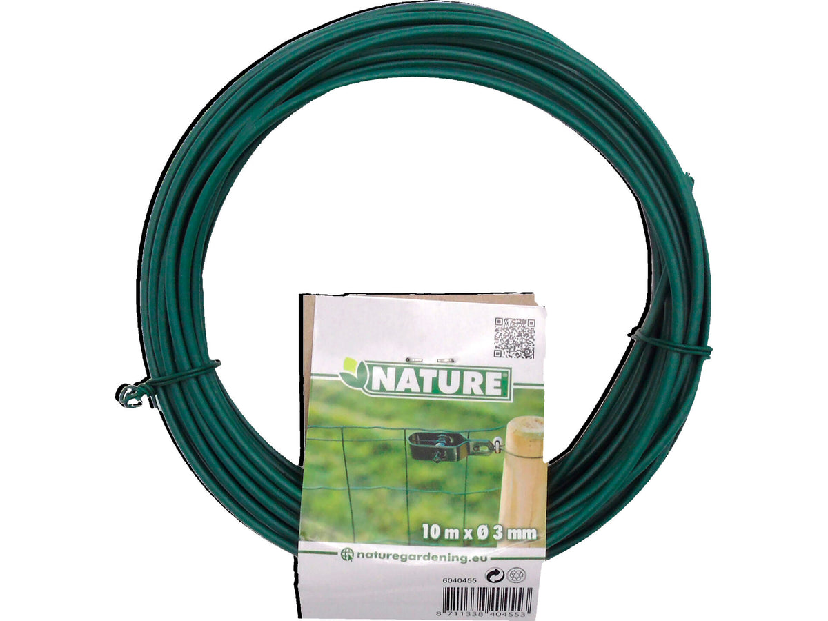 Nature spandraad 10m 3mm geplastificeerd