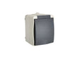 Profile spatwaterdicht stopcontact met penaarde grijs