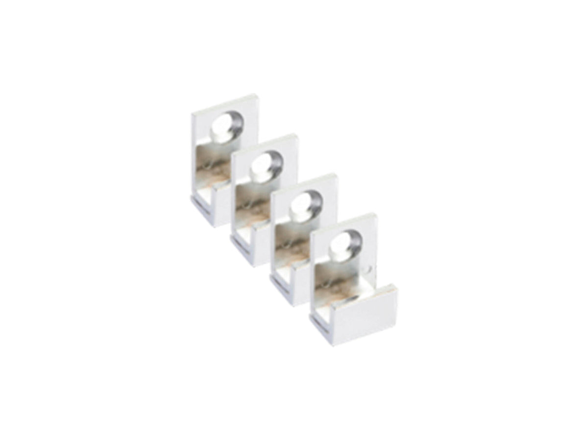 Lafiness spiegelklem U zamak 4 stuks