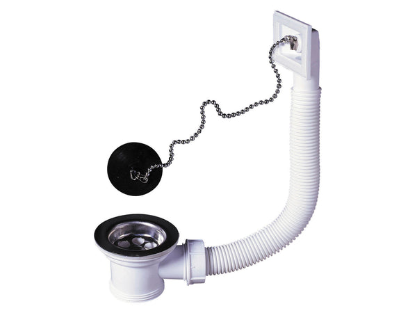 Wirquin spoeltafelplug met overloop 50mm