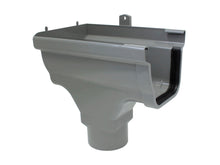 Scala spruitstuk links voor dakgoot C140 PVC grijs