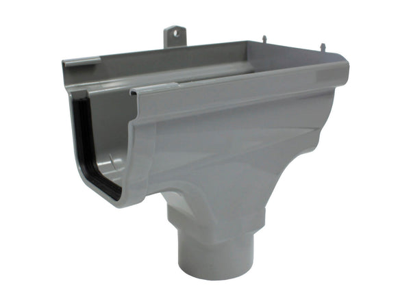 Scala naissance droite pour gouttière C140 PVC gris foncé