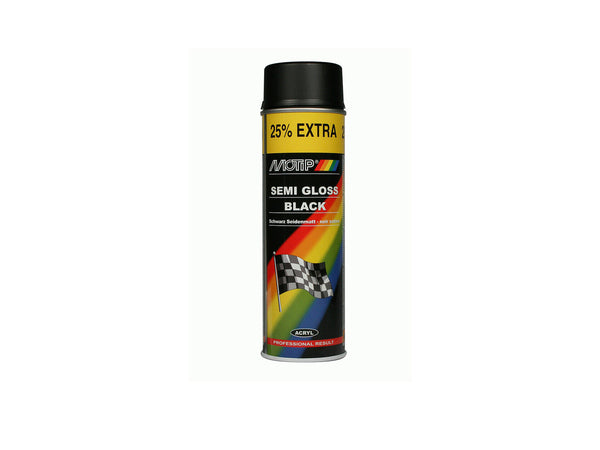 Motip spuitbus zijdeglans zwart 500ml