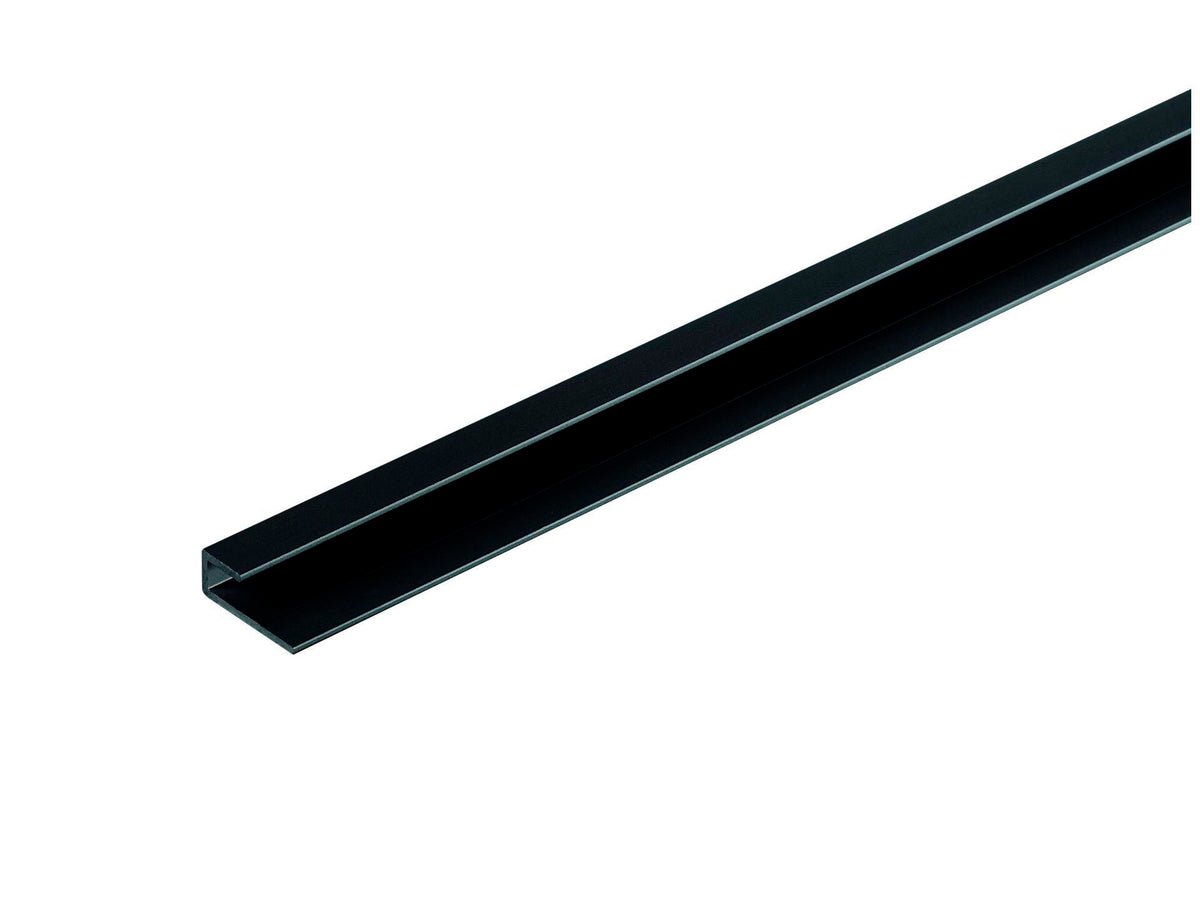 Dumawall+ start- en eindprofiel 260cm aluminium zwart