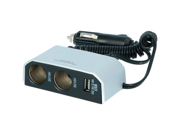 Carpoint prise 2 voies 12V 2,4A avec USB