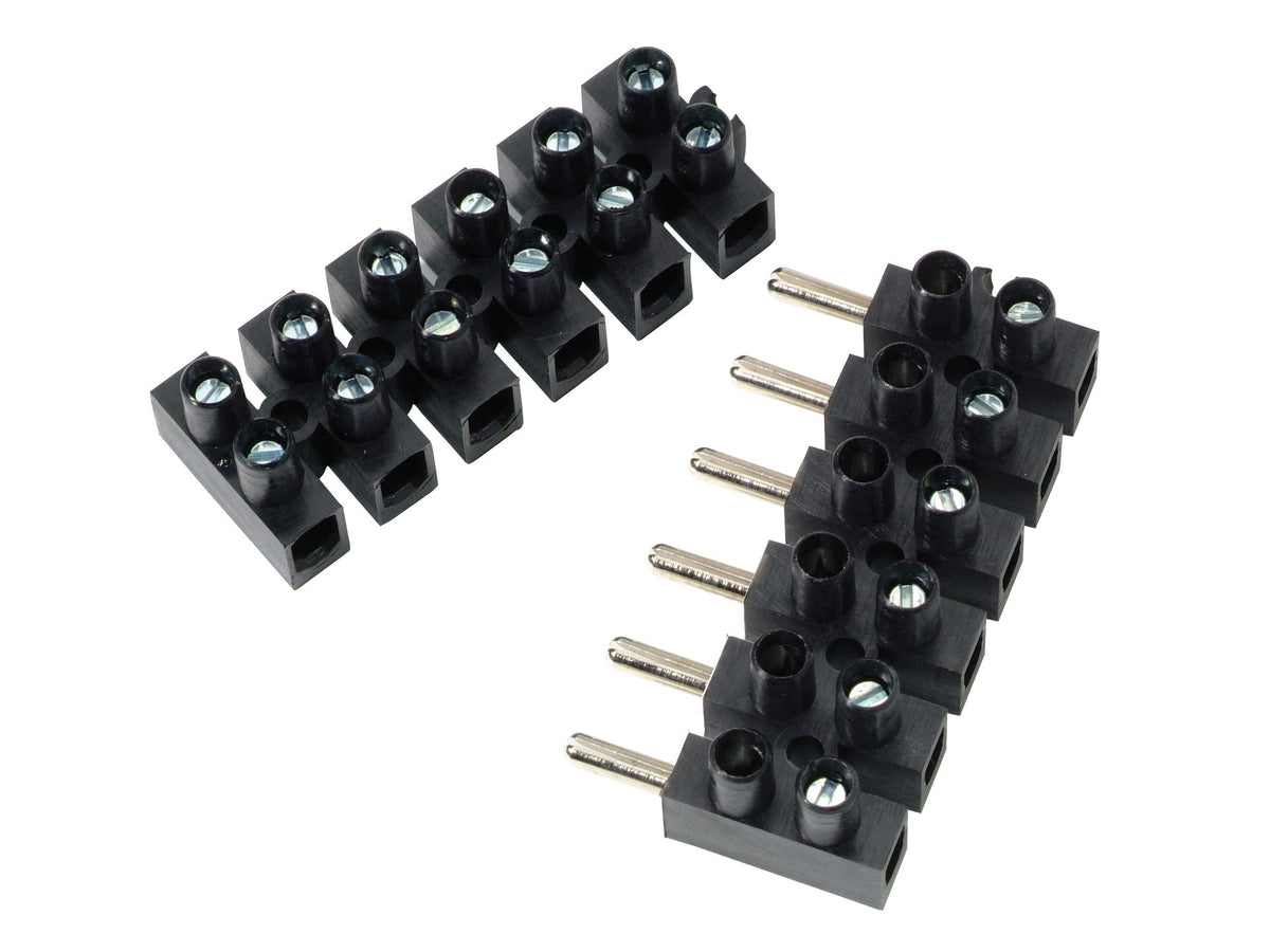 Profile stekkerklem 2,5mm zwart 12 stuks