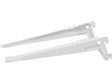Element System support simple gauche-droite clip 28cm blanc