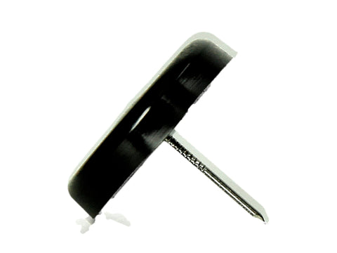 Mack stoelglijder met nagel 25mm zwart 8 stuks