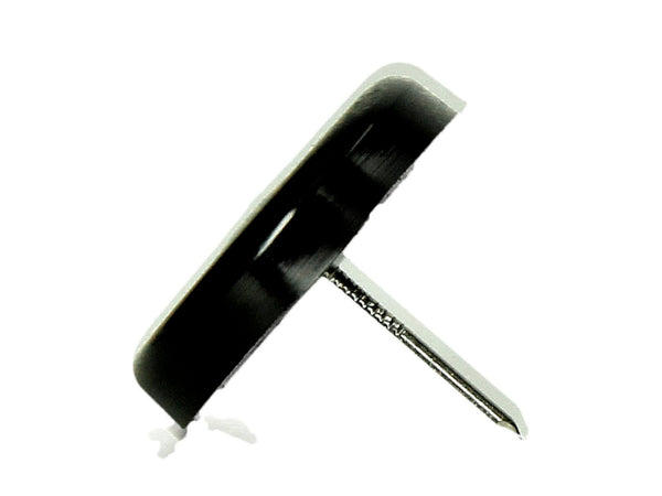 Mack stoelglijder met nagel 25mm zwart 8 stuks