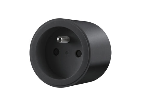 Qnect stopcontact met energiemeter wifi 16A zwart