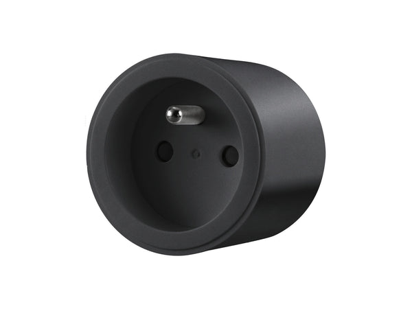 Qnect stopcontact met energiemeter wifi 16A zwart