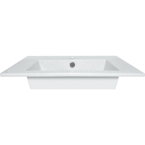 Tablet combo 1 lavabo z.overloop 70CM solidstone, badkamermeubelen — SKU DESCO-140227