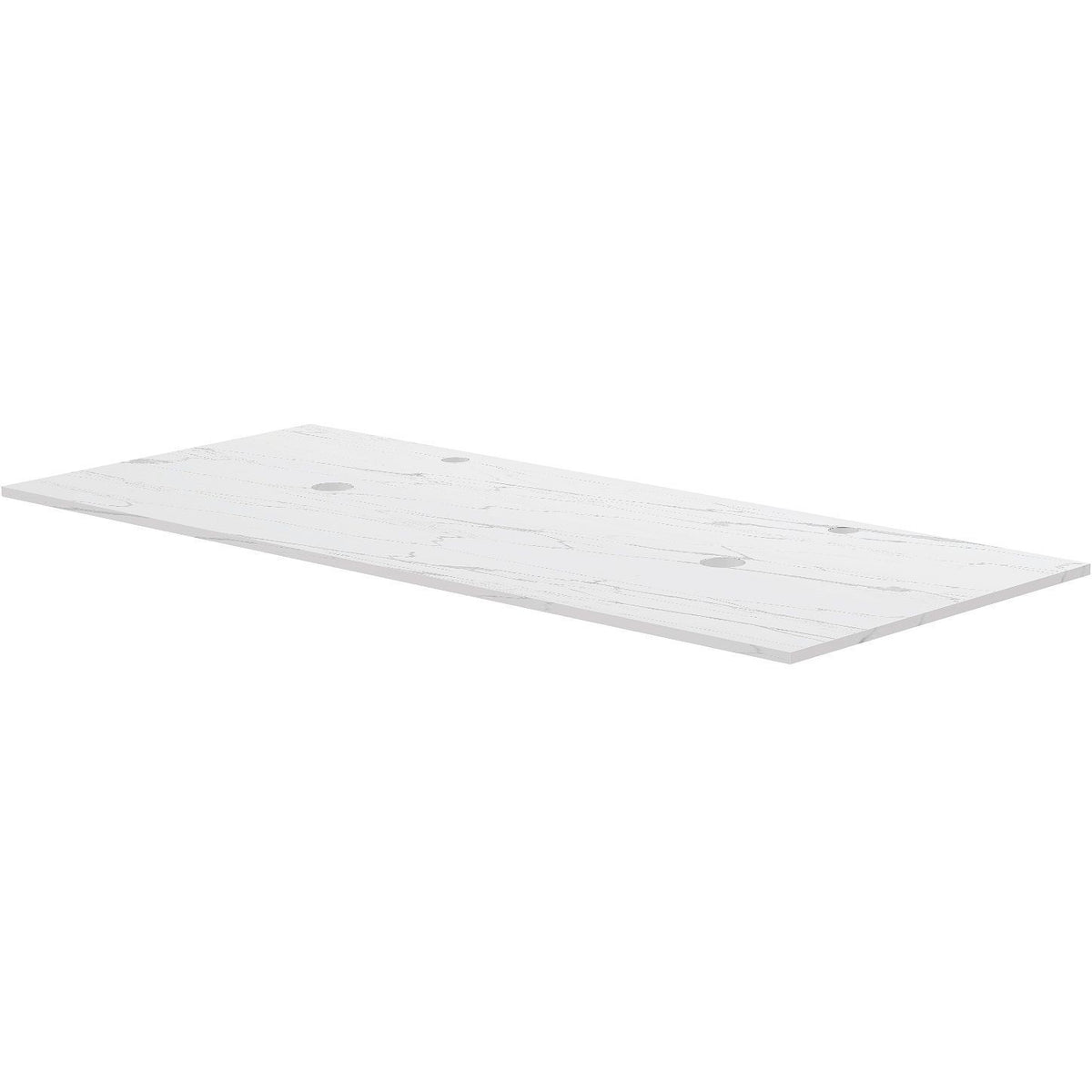 Tablet Keramisch MARMER puro B120 H1,2 2 afvoergaten/kraangaten white calacatta
