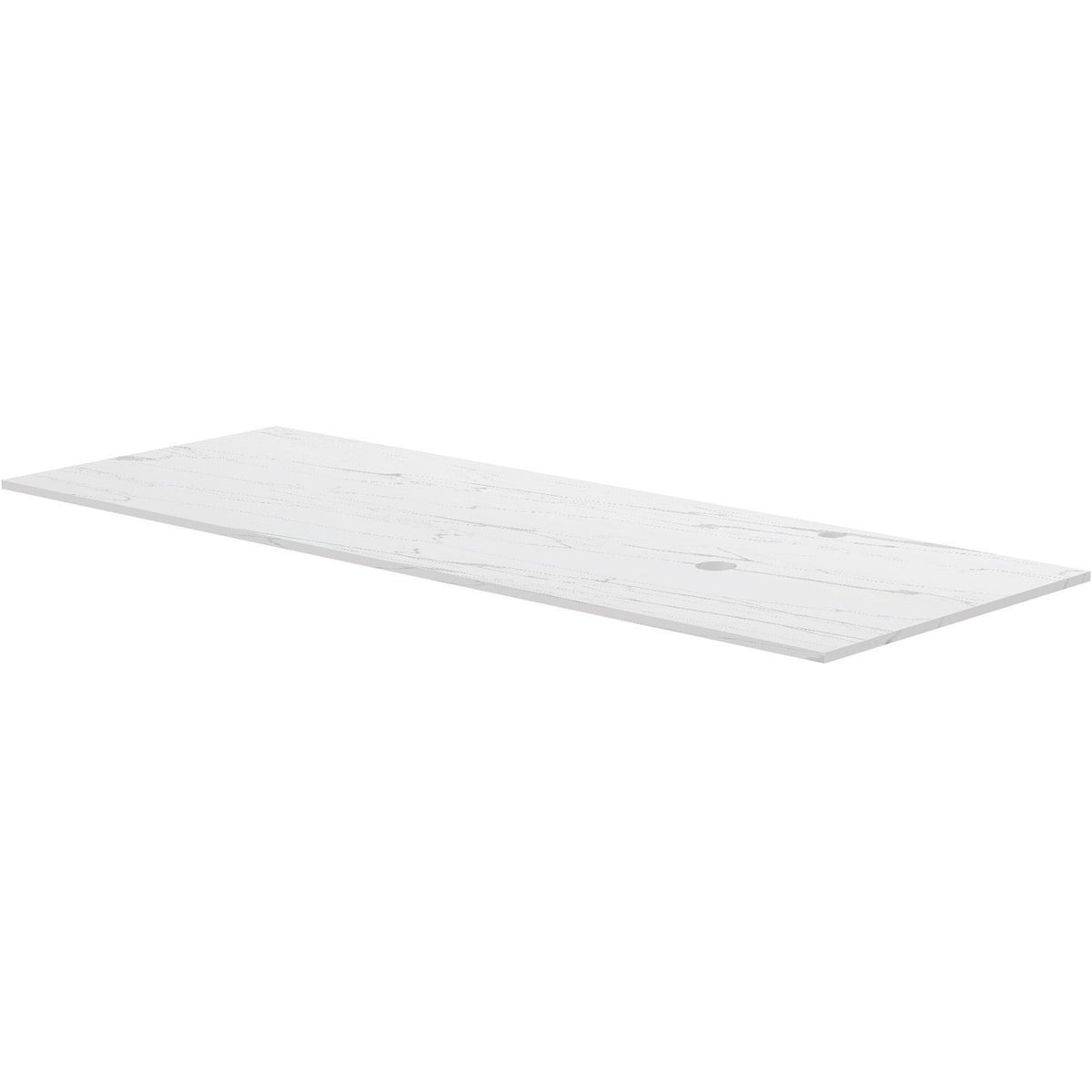 TABLET KERAMISCH MARMER PURO B140 H1,2 1AFVOERGAT/KRAANGAT RECHTS WHITE CALACATTA