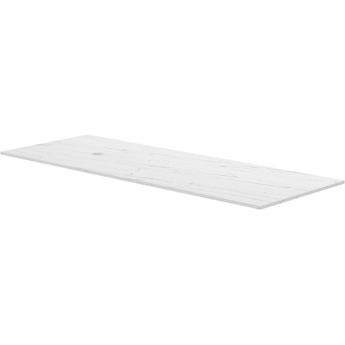 TABLET KERAMISCH MARMER PURO B140 H1,2 1AFVOERGAT LINKS WHITE CALACATTA