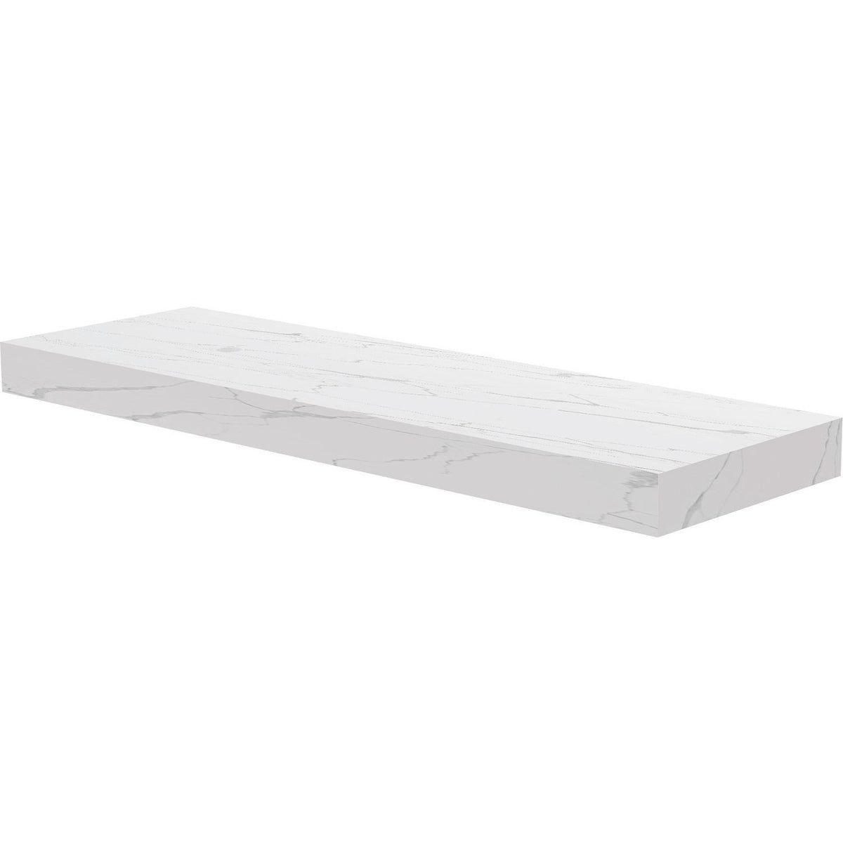 TABLET KERAMISCH MARMER PURO B160 H10 1AFVOERGAT LINKS WHITE CALACATTA
