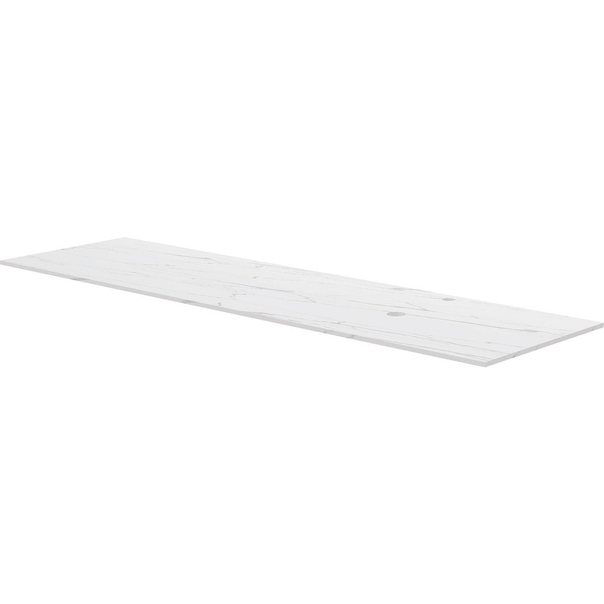 TABLET KERAMISCH MARMER PURO B180 H1,2 1AFVOERGAT/KRAANGAT RECHTS WHITE CALACATTA