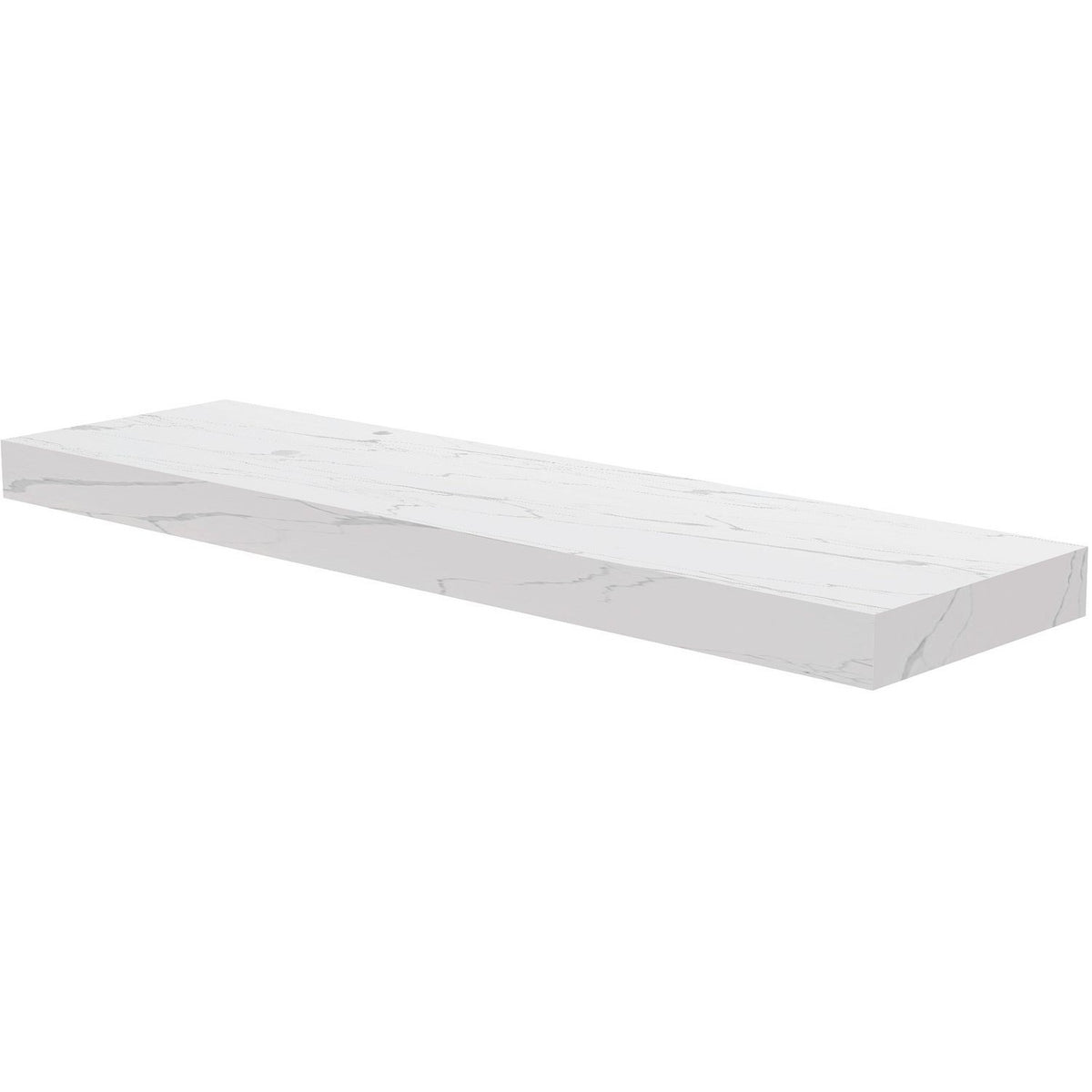 TABLET KERAMISCH MARMER PURO B180 H10 1AFVOERGAT/KRAANGAT LINKS WHITE CALACATTA