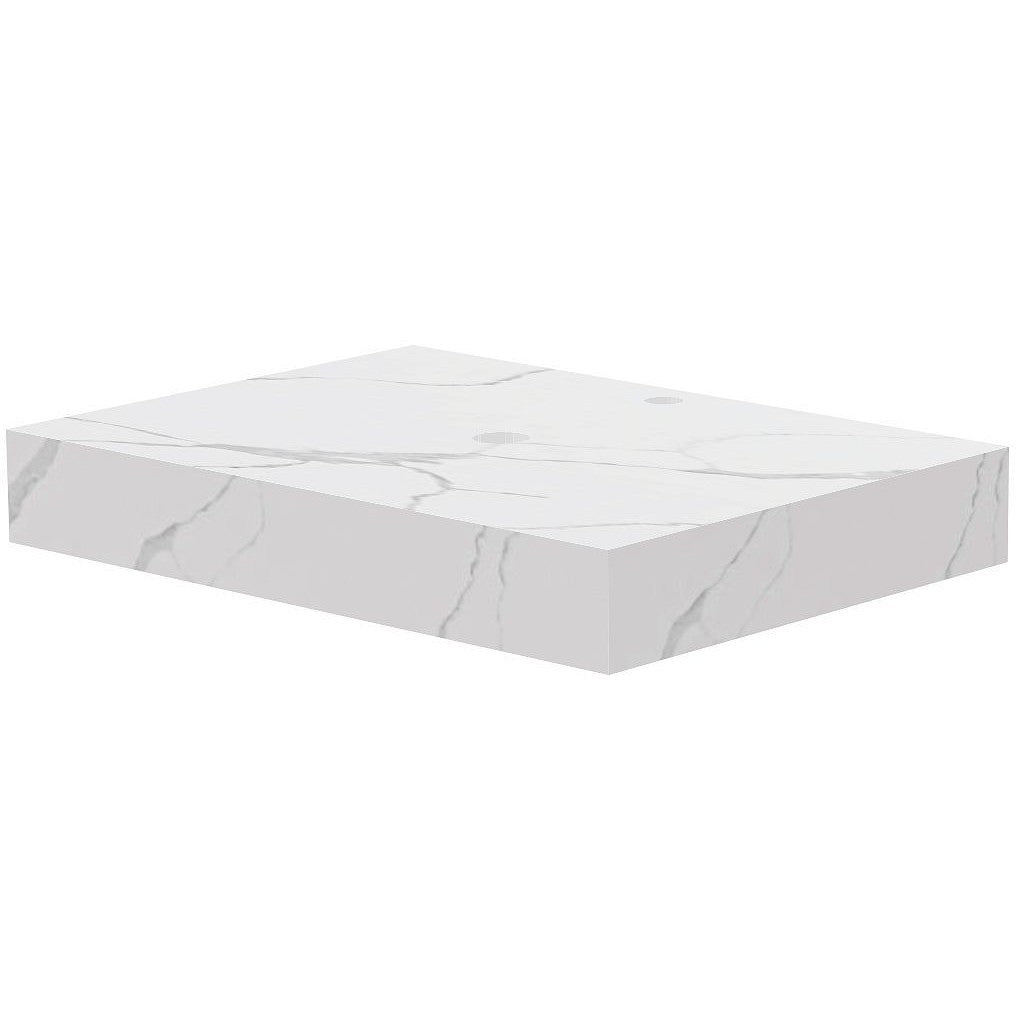 Tablet Keramisch MARMER puro B70 H10 1AFVOERGAT/KRAANGAT white calacatta