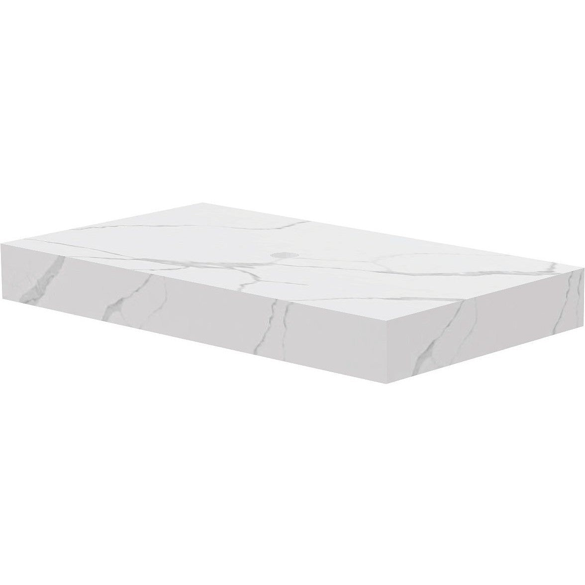 Tablet Keramisch MARMER puro B90 H10 1AFVOERGAT white calacatta