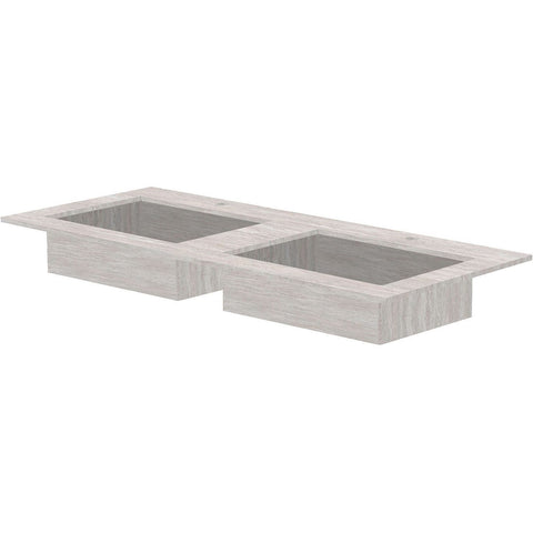 Tablet Keramisch MARMER puro dubbele lavabo S B120 H1,2 +kraangaten travertin new
