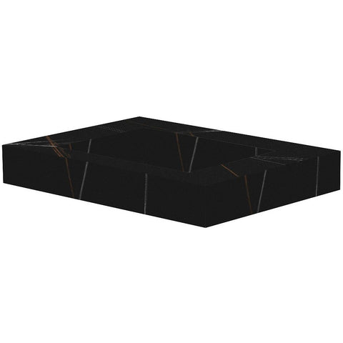 TABLET KERAMISCH MARMER PURO LAVABO S B70 H10 ZONDER KRAANGAT BAMBOO BLACK
