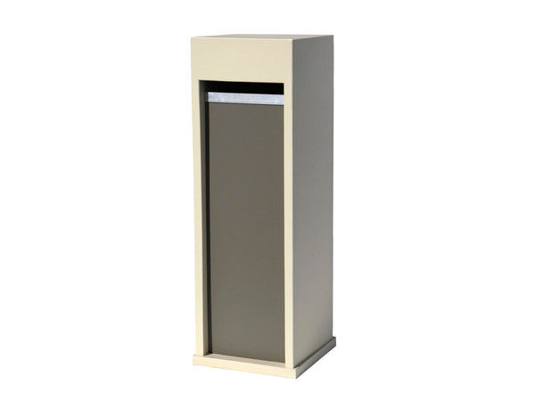 De Witte EX214 brievenbus blauwe hardsteen beige/taupe