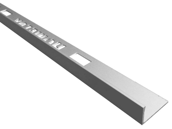 Homelux tegelprofiel recht 8mm 270cm aluminium mat