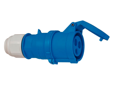 Brennenstuhl tegenstekker 16A 3 polen met schroefloze aansluittechniek blauw