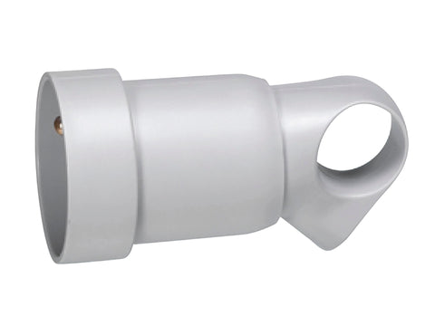 Legrand tegenstekker met oog 16A grijs