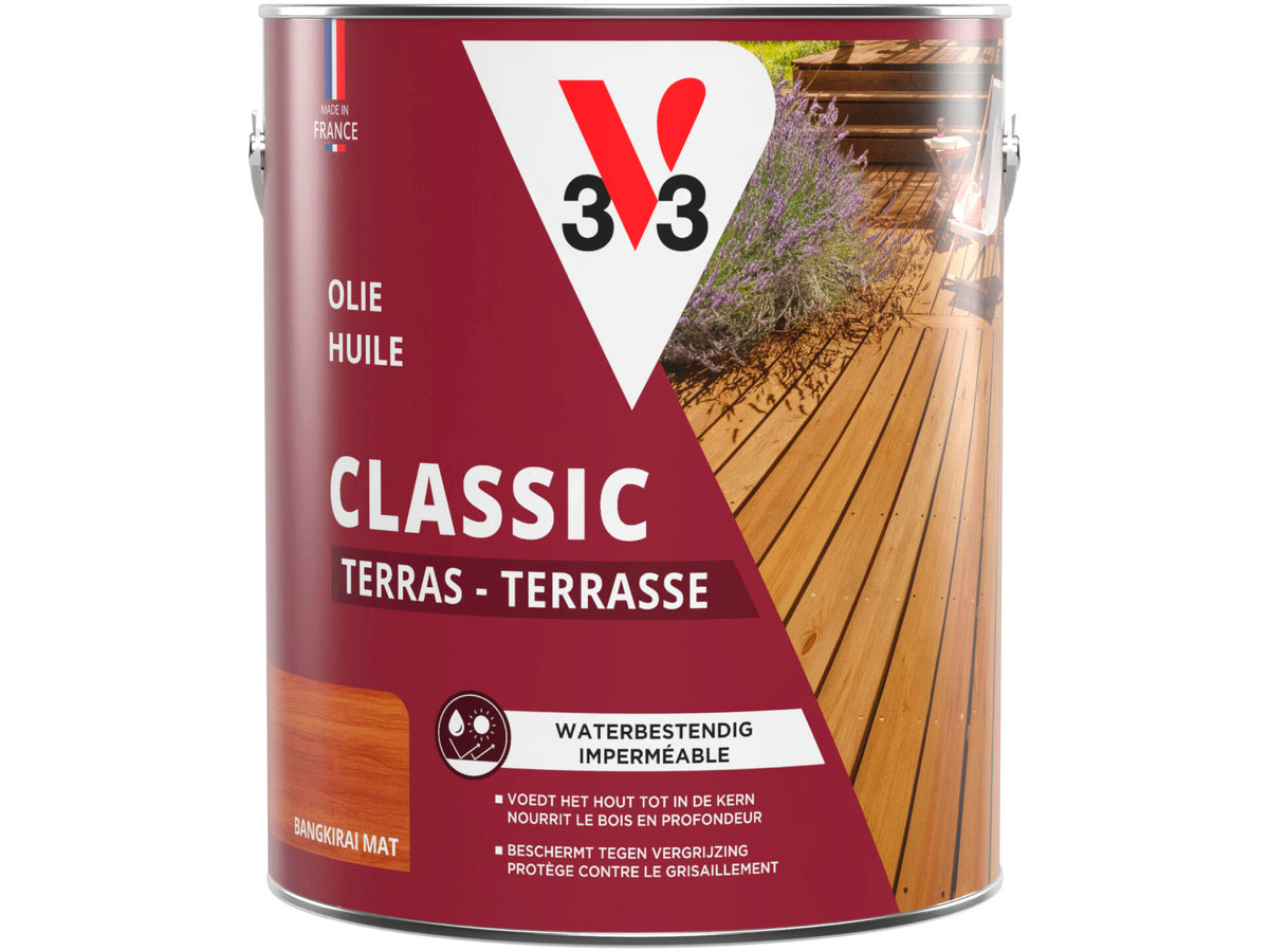 V33 terrasolie mat 2,5l bangkirai