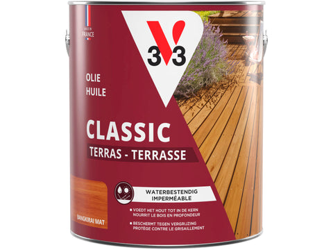 V33 terrasolie mat 2,5l bangkirai