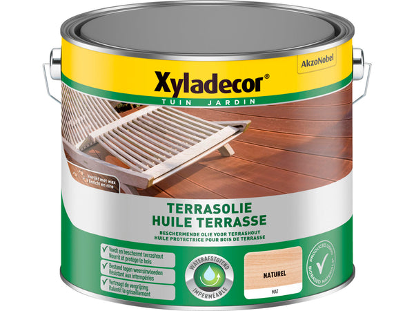 Xyladecor huile terrasse mat 2,5l naturel