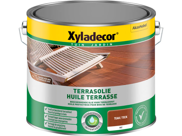 Xyladecor huile terrasse mat 2,5l teck