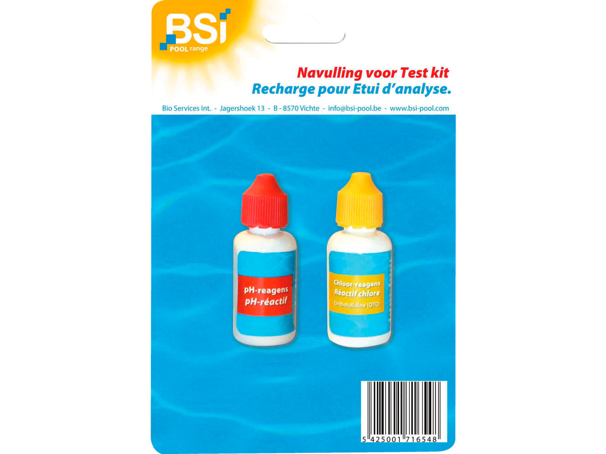 BSI test kit pH en chloor navulling