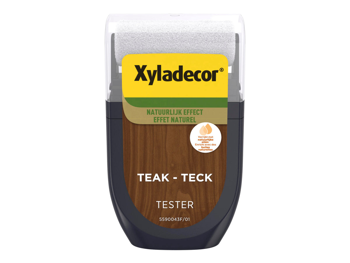 Xyladecor tester houtbeits natuurlijk effect 30ml teak