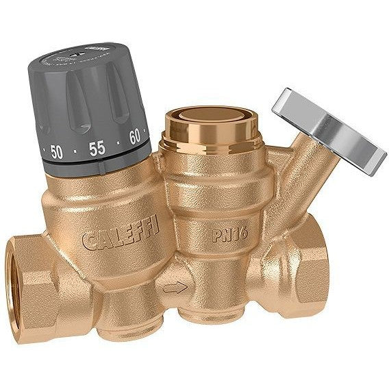 Thermostatisch regelaar+desinfectiepatroon+thermometer DN15 Caleffi