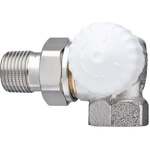 THERMOSTATISCHE RADIATORKRAAN DUBBEL HAAKS LINKS 3/8" DN10 HEIMEIER