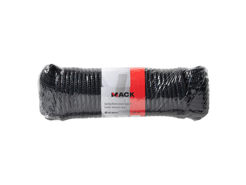 Mack touw streng 6mm 20m zwart