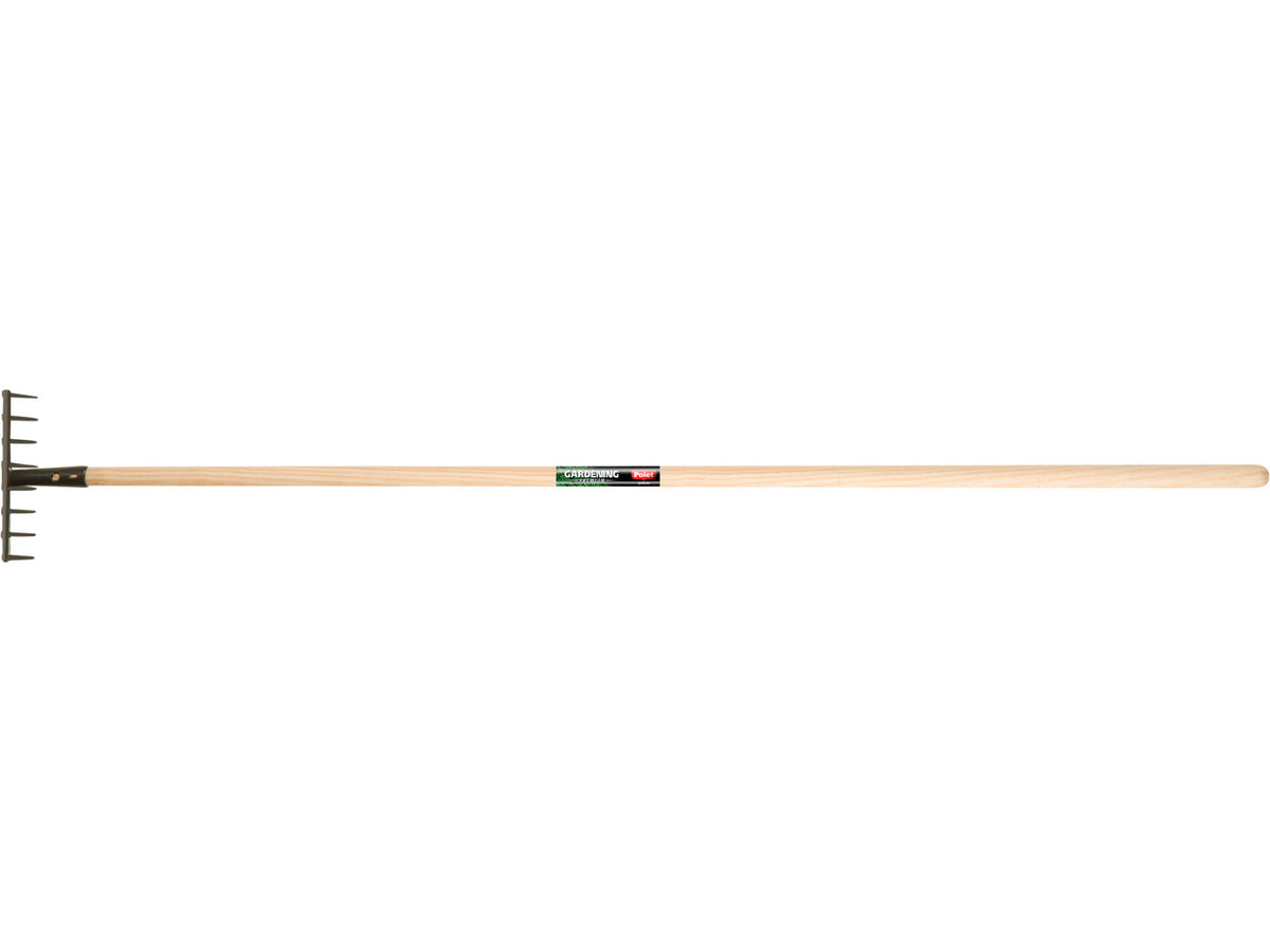 Polet tuinhark 20cm 8 tanden + steel 160cm
