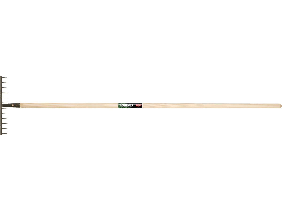 Polet tuinhark 31cm 12 tanden + steel 160cm
