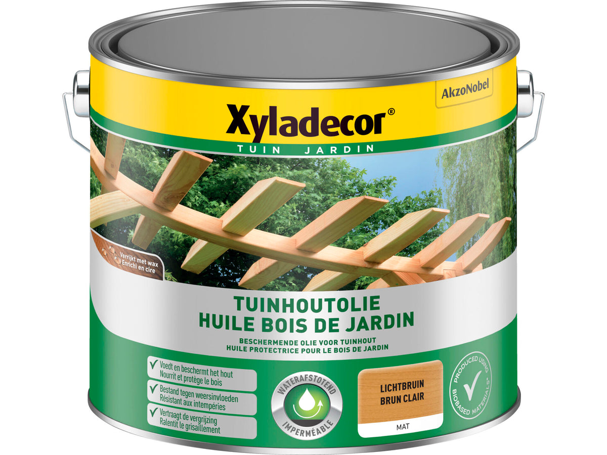 Xyladecor tuinhoutolie mat 2,5l lichtbruin