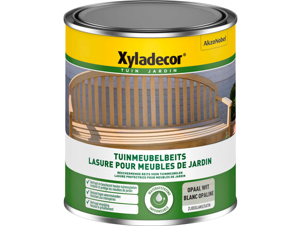 Xyladecor lasure meubles de jardin 1l blanc opale
