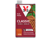 V33 huile mobilier de jardin mat 0,5l teck