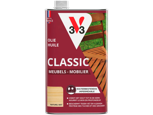 V33 tuinmeubilairolie mat 1l kleurloos