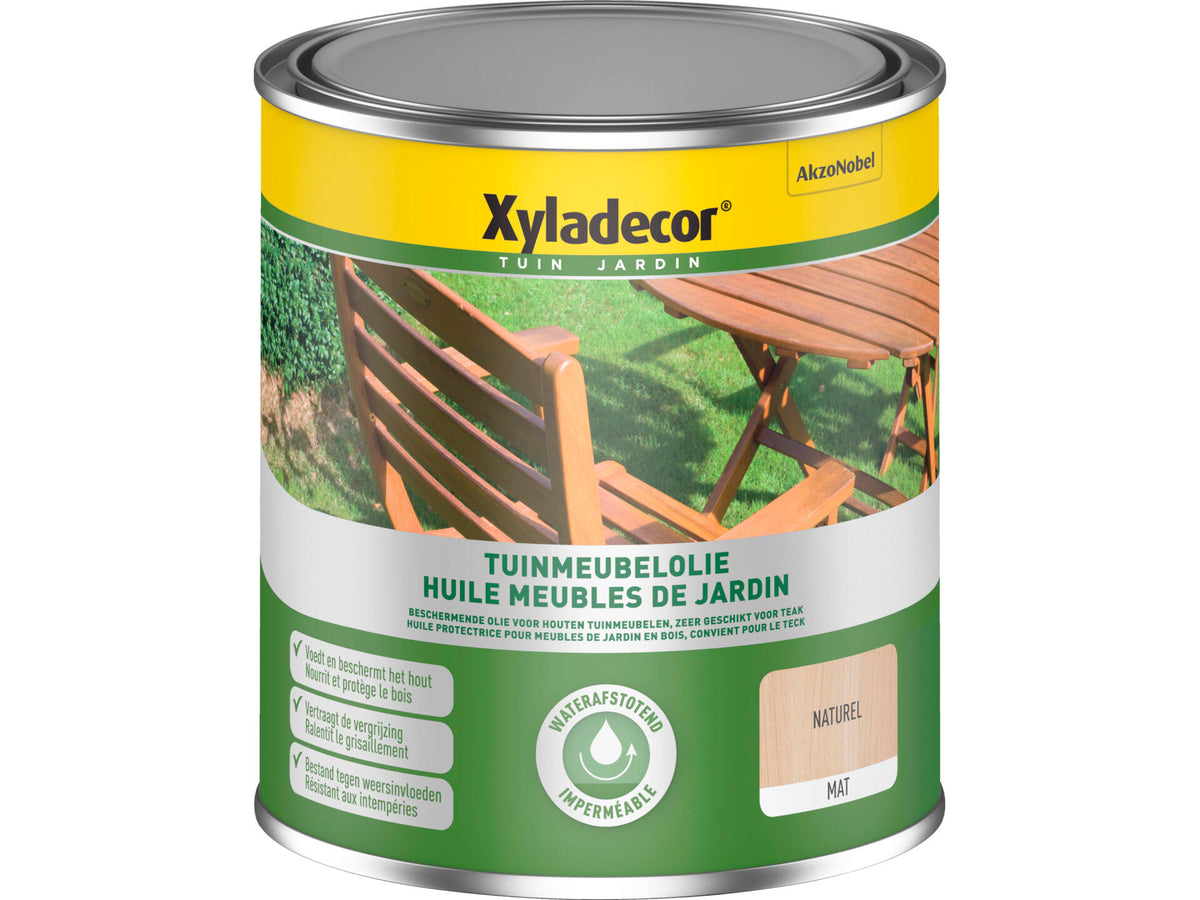 Xyladecor tuinmeubilairolie mat 1l naturel